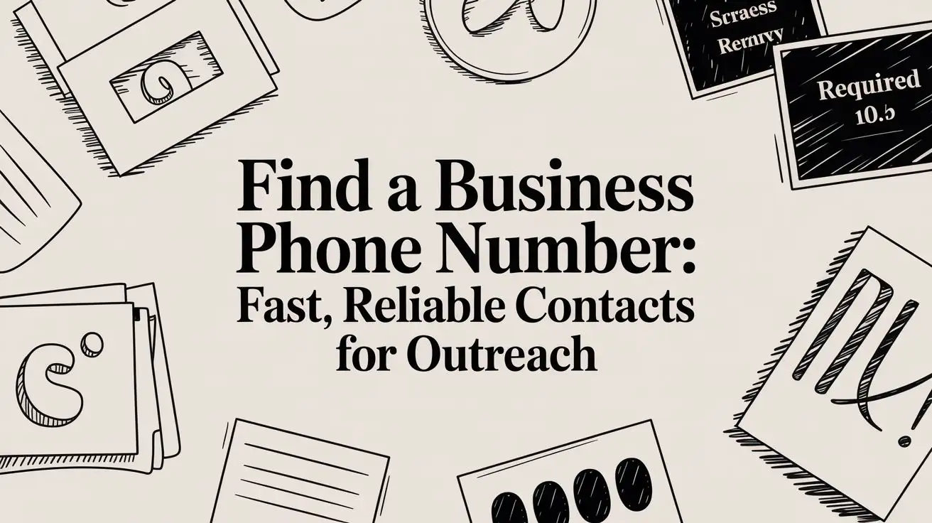 Find a business phone number: Fast, reliable contacts for outreach