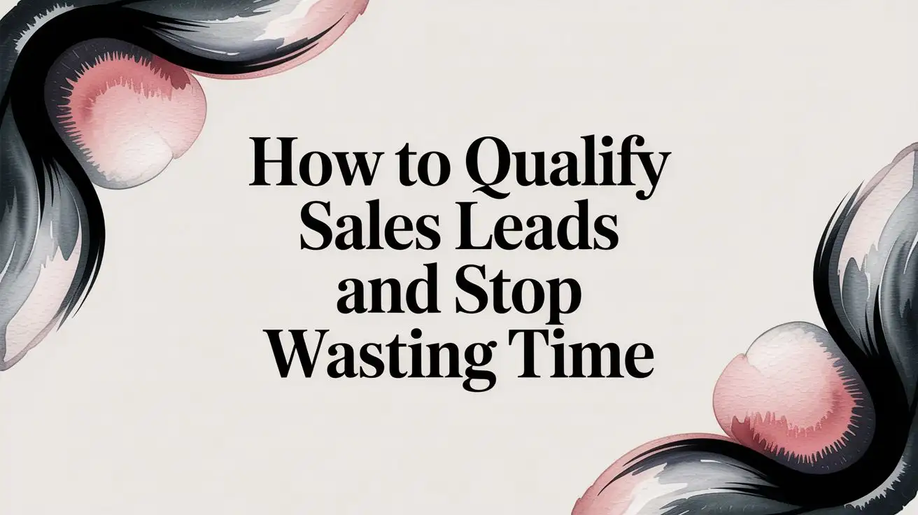 How to Qualify Sales Leads and Stop Wasting Time